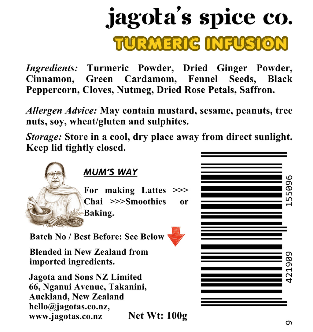 Turmeric Infusion - No Onion No Garlic