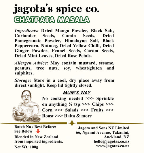 Chatpata Masala - No Onion No Garlic