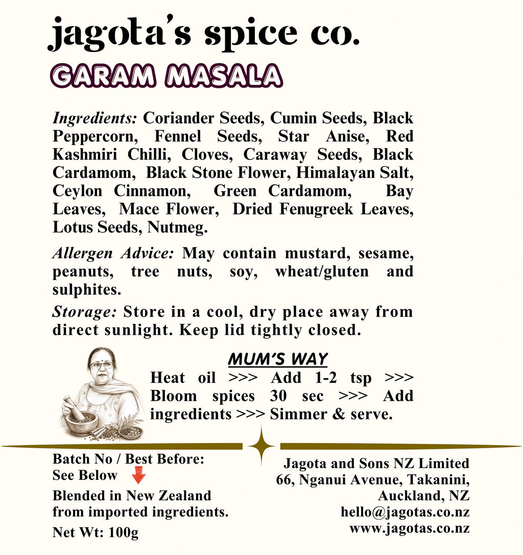 Garam Masala - No Onion No Garlic