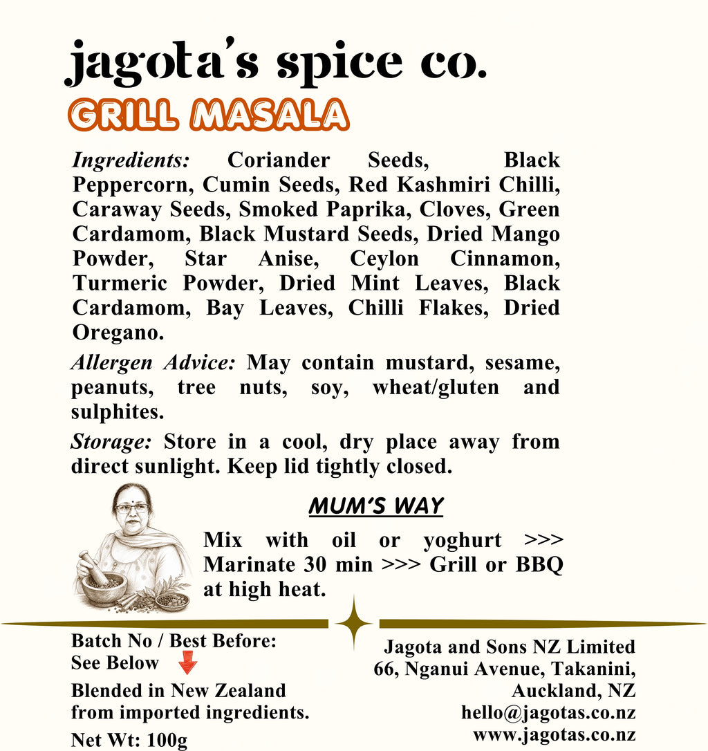 Grill Masala - No Onion No Garlic